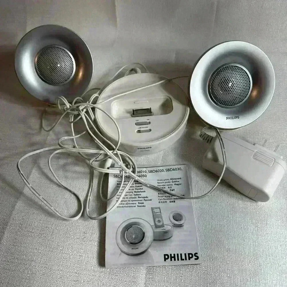 Philips audio ipod Dock‎ With Speakers And Plug portable SBD6020 - Picture 1 of 12